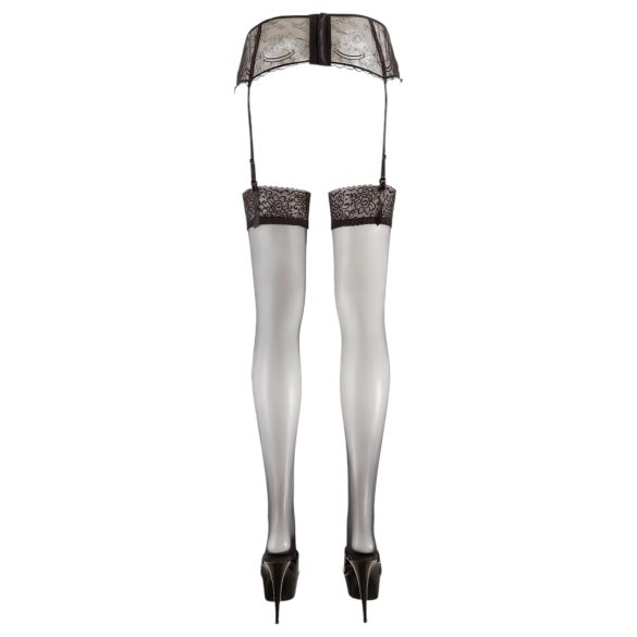 Cottelli - Lace Stockings (Black) - 4/XL