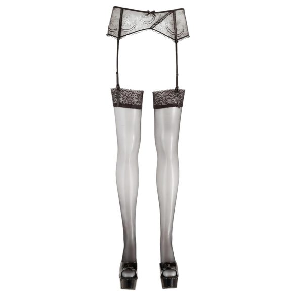 Cottelli - Lace Stockings (Black) - 5/XXL