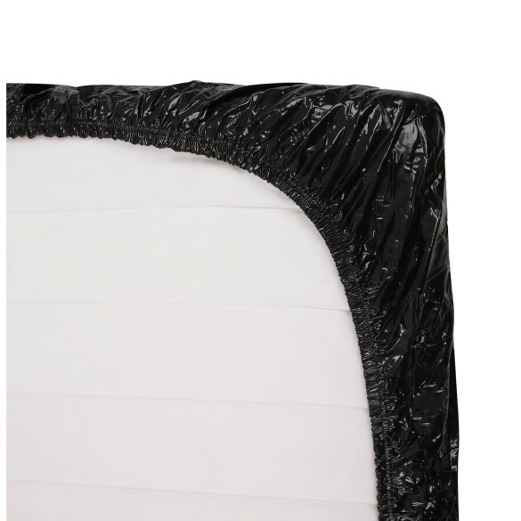 Vinyl Fitted Sheet - 220x220cm (Black)