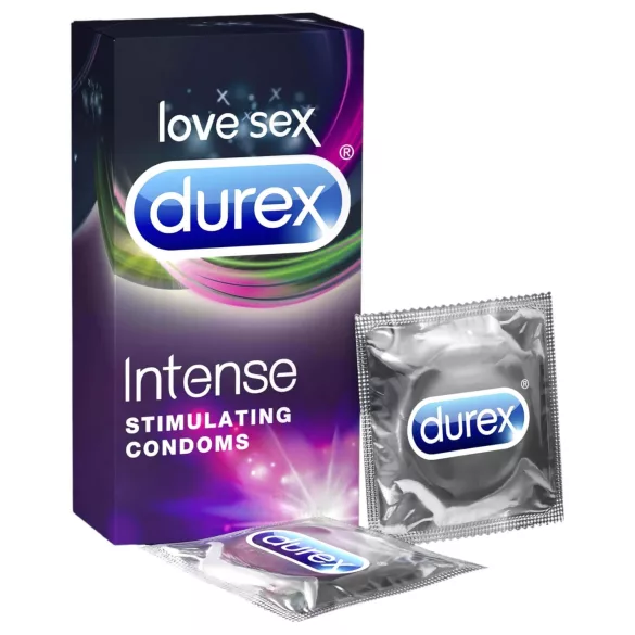 Durex Intense - Ribbed & Dotted Condoms (10 pack)