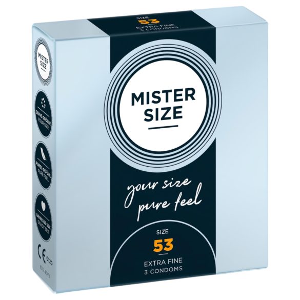 Mister Size Ultra-Thin Condoms - 53mm (3 Pack)