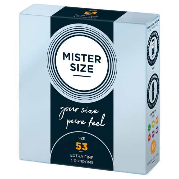Mister Size Ultra-Thin Condoms - 53mm (3 Pack)
