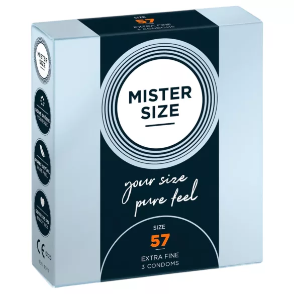 Mister Size Thin Condoms - 57mm (3-pack)