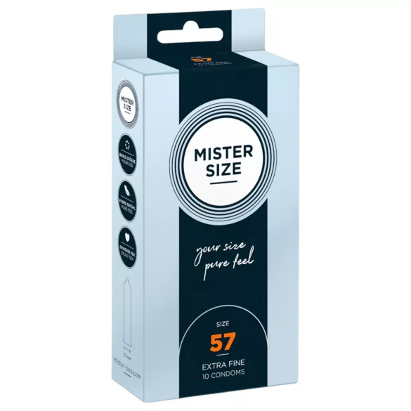 Mister Size Thin Condoms - 57mm (Pack of 10)
