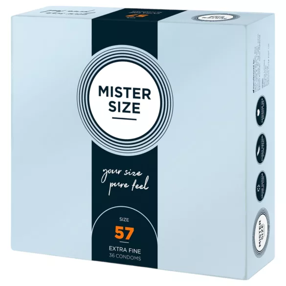 Mister Size Ultra-Thin Condoms - 57mm (Pack of 36)