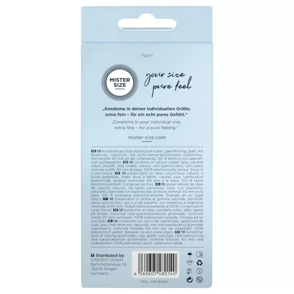 Mister Size Thin Condoms - 60mm (10 pack)