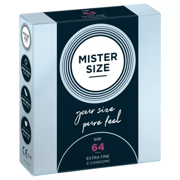 Mister Size Thin Condoms - 64mm (3-pack)