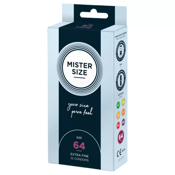 Mister Size Ultra-Thin Condoms - 64mm (Pack of 10)
