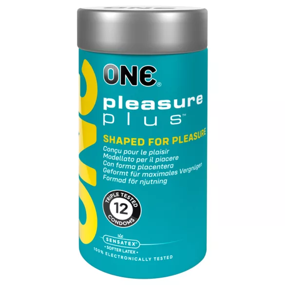 ONE Pleasure Plus - Ribbed Condoms (12 Pack)