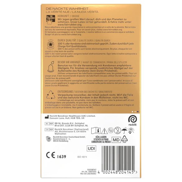 Durex Intimate - Ultra Thin Condoms (10 Pack)