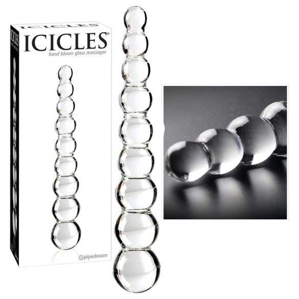 Icicles No. 2 - Spherical Glass Dildo (Clear)