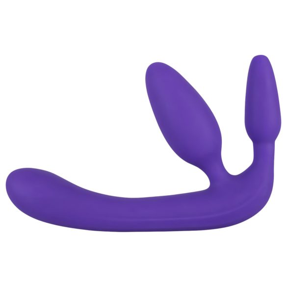 Triple Strap-On Dildo Without Harness (Purple)