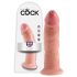 King Cock 9" Suction Cup Realistic Dildo (9") - Natural