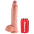 King Cock 10" Large Realistic Dildo (Natural)