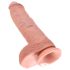 King Cock 10" Large Realistic Dildo (Natural)