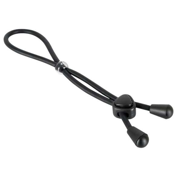 Bad Kitty - Silicone Scrotum & Penis Ring (Black)