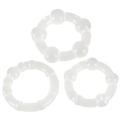 You2Toys - Be Hard! Penis Ring Set - Clear (3 pcs)