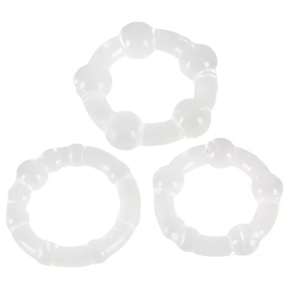 You2Toys - Be Hard! Penis Ring Set - Clear (3 pcs)