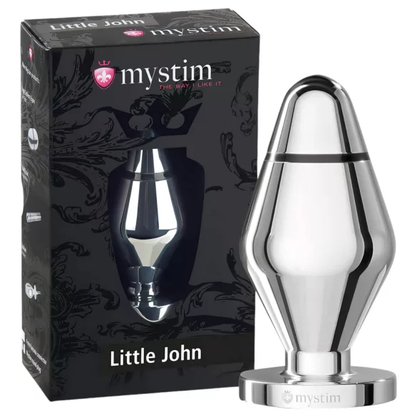 Mystim Little John - Small Silver Electro Anal Plug
