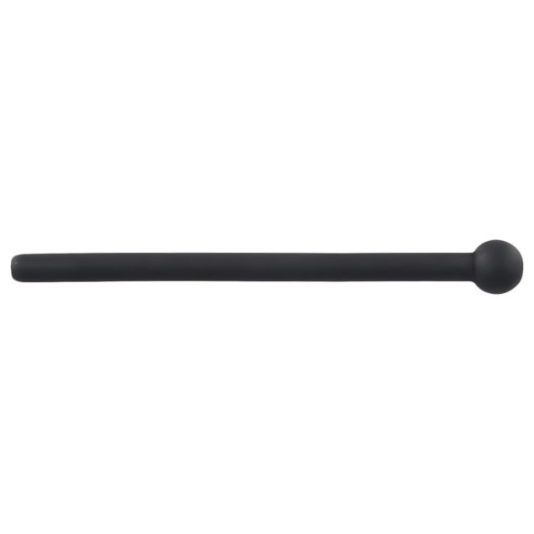 Hollow Silicone Urethral Dilator for Water Sports Play - Black