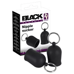 Black Velvets - metal‑ring nipple sucker (black)
