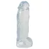 Crystal Clear Big Dong - jelly giant dildo (21.5 cm)
