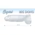 Crystal Clear Big Dong - jelly giant dildo (21.5 cm)