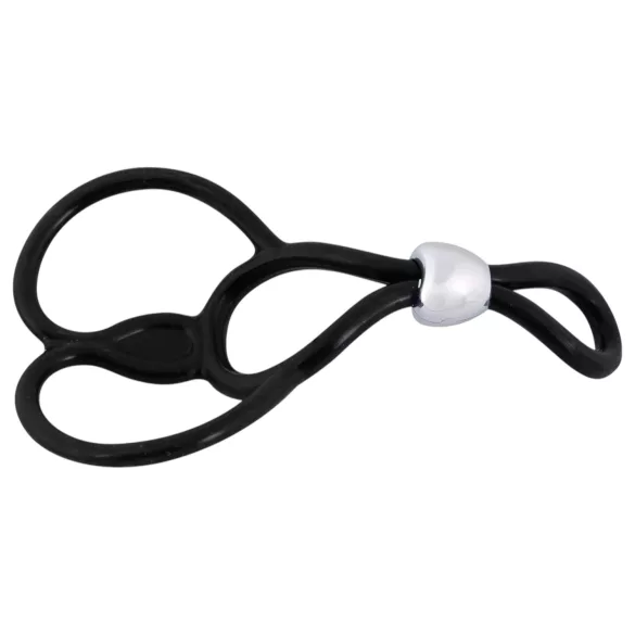 You2Toys - Triple Adjustable Penis & Testicle Ring (Black)