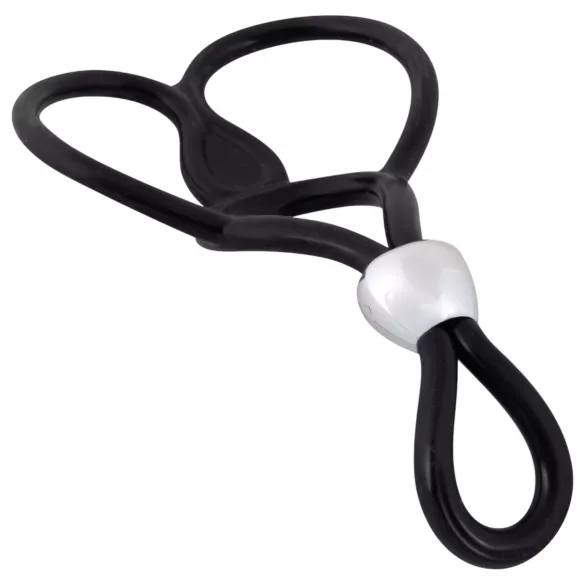 You2Toys - Triple Adjustable Penis & Testicle Ring (Black)