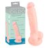 Medical-Grade Silicone Dildo (18cm) - Natural