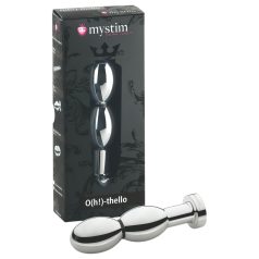 Mystim O(h!)-thello - Silver Electro Rounded Anal Plug