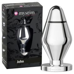 Mystim Little John - Electro Anal Plug - Silver (Large)