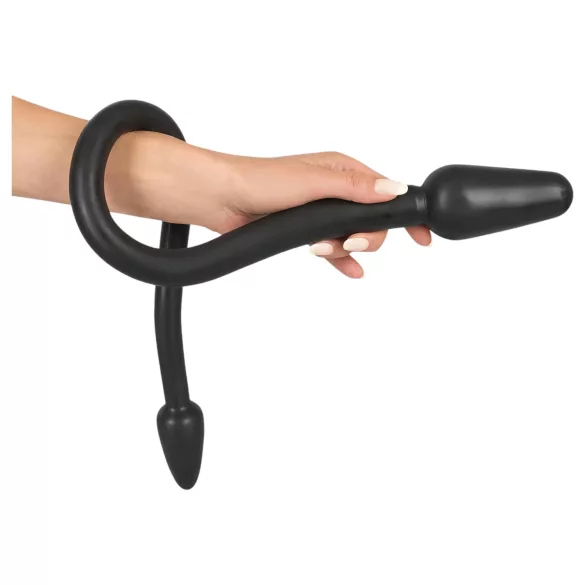 Rebel Double Plug - Black Twin Cone Anal Dildo