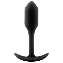   b-vibe Snug Plug 1 - anal plug with internal weight (55g) - black