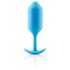 b-vibe Snug Plug 3 - double ball anal plug (180g) - blue
