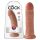 King Cock 8 Dildo (8") - Dark Natural