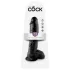 King Cock 10" Realistic Dildo (25 cm) - Black