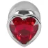 You2Toys - Diamond - 85g Aluminum Anal Plug (Silver-Red)