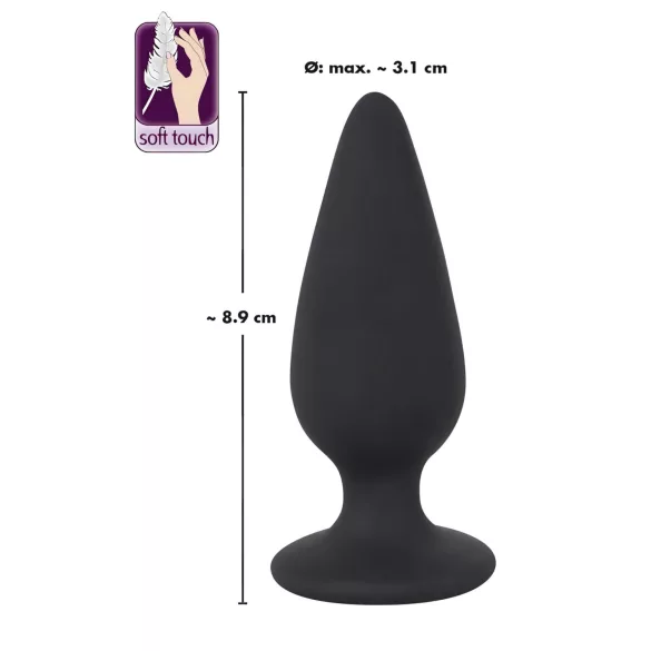 Black Velvets Heavy - 75 g Anal Plug (Black)