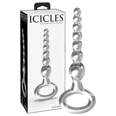 Icicles No. 67 - Crystal Glass Beaded Dildo (Transparent)