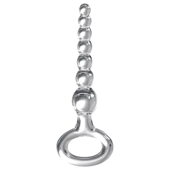 Icicles No. 67 - Crystal Glass Beaded Dildo (Transparent)