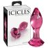 Icicles No. 79 - Pink Glass Tapered Anal Plug