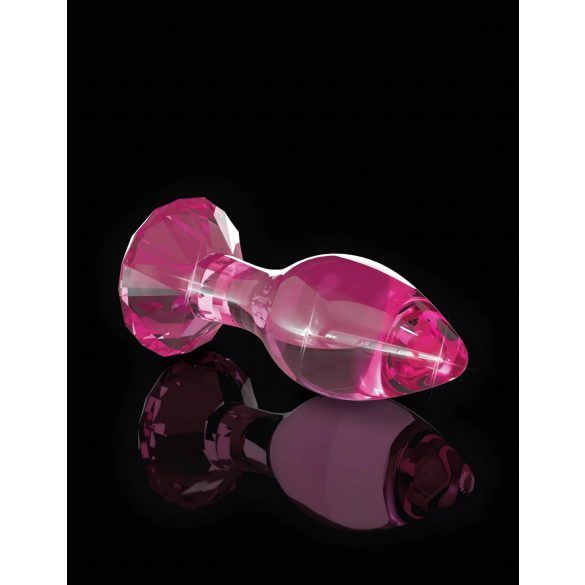 Icicles No. 79 - Pink Glass Tapered Anal Plug