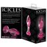 Icicles No. 79 - Pink Glass Tapered Anal Plug
