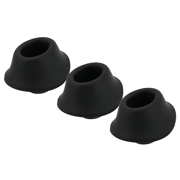 Womanizer Premium M - Replacement Suction Cap Set - Black (3pcs)