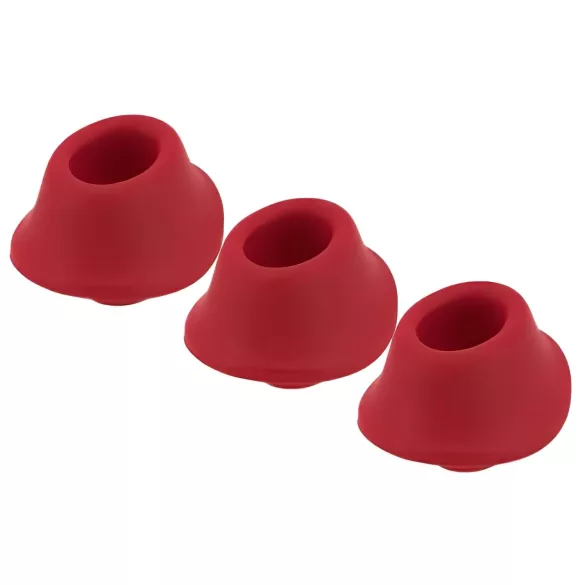 Womanizer Premium M Replacement Suction Set - Red (3 pieces)