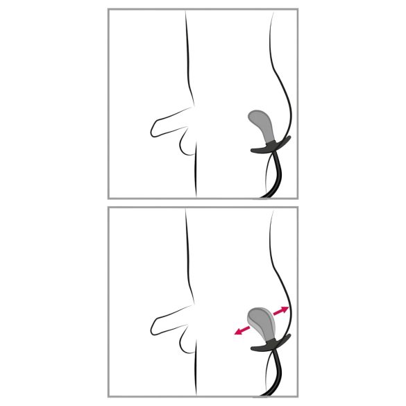 You2Toys - Black Inflatable Beaded Anal Plug