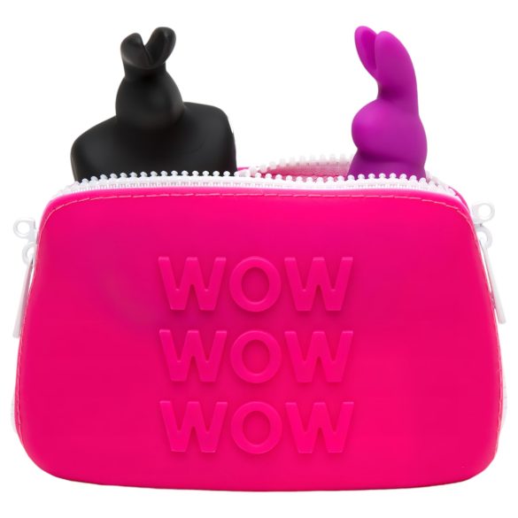 Happyrabbit - sex toy cosmetic bag (pink) - small