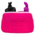 Happyrabbit - sex toy cosmetic bag (pink) - small