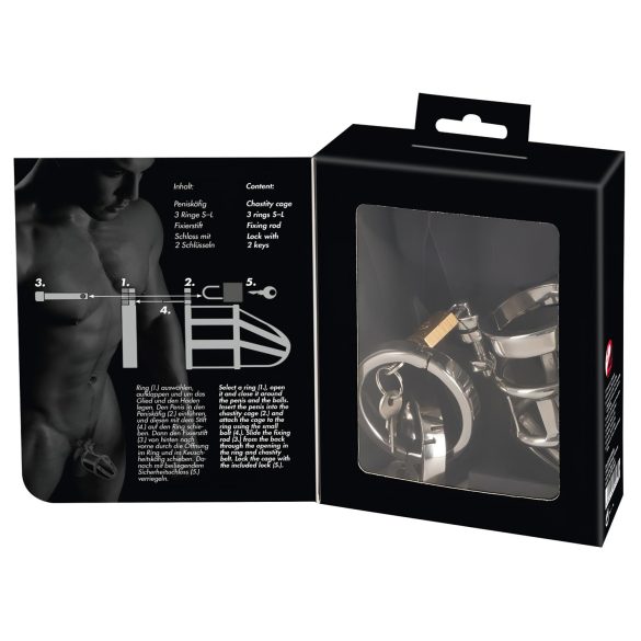 You2Toys - Chastity Cage: Secure Metal Lockable Cage